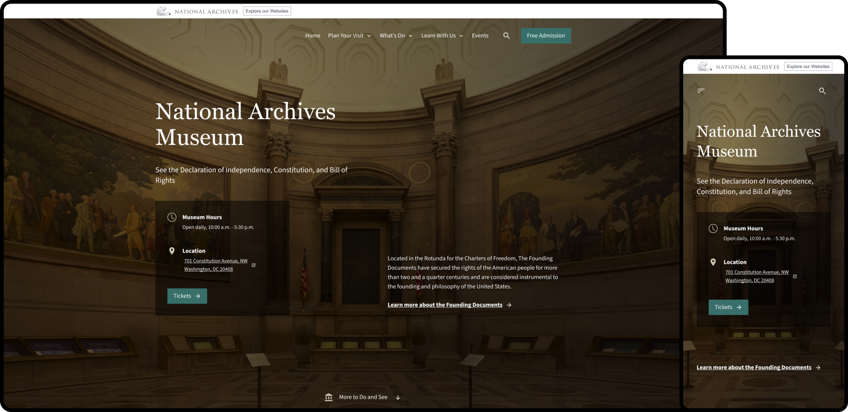 portfolio client NARA visit the museum