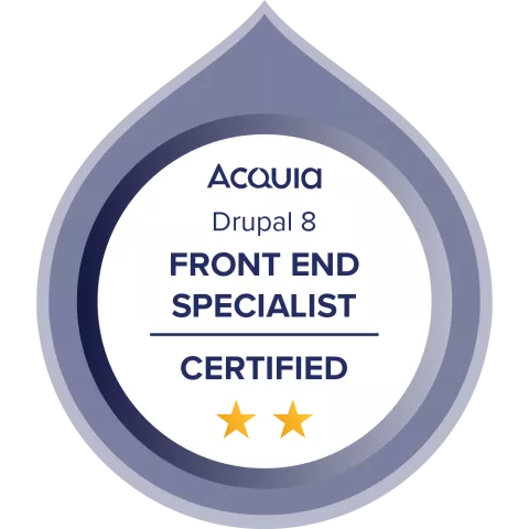 Drupal 8 Front End Specialist.