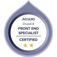 Drupal 8 Front End Specialist.